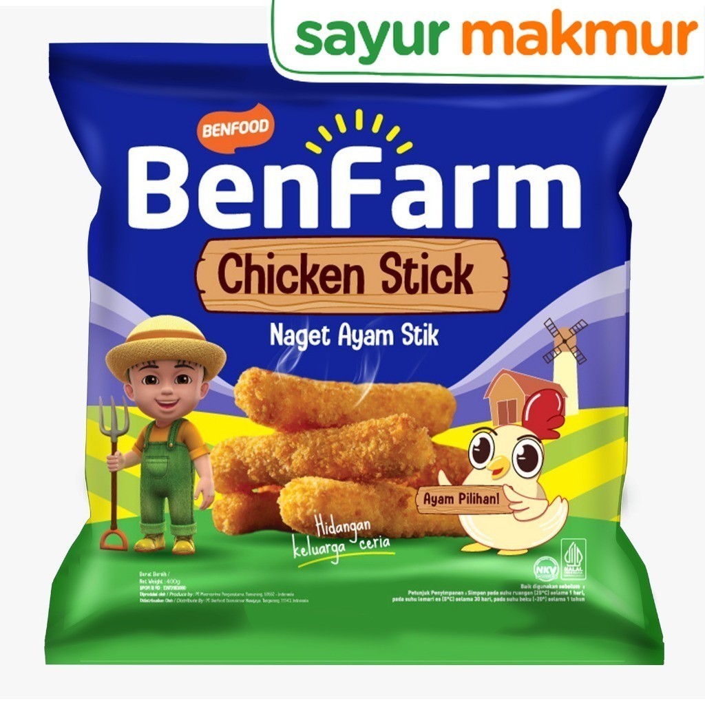 

Benfarm Chicken Nugget Stick 400 gram Sayurmakmur