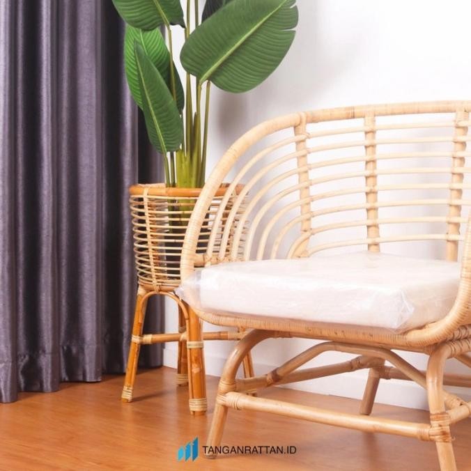 Standing Pot Rotan Cover Pot Rotan Pot Bunga