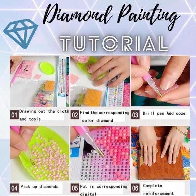 Diamond Painting Premium Big Size Full Diamond 60 X 80 Cm -Bunda Maria