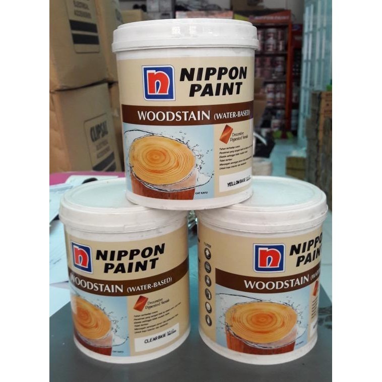 Wood Stain ( Water Based ) Nippon Paint 0.9 Liter Wood Stain