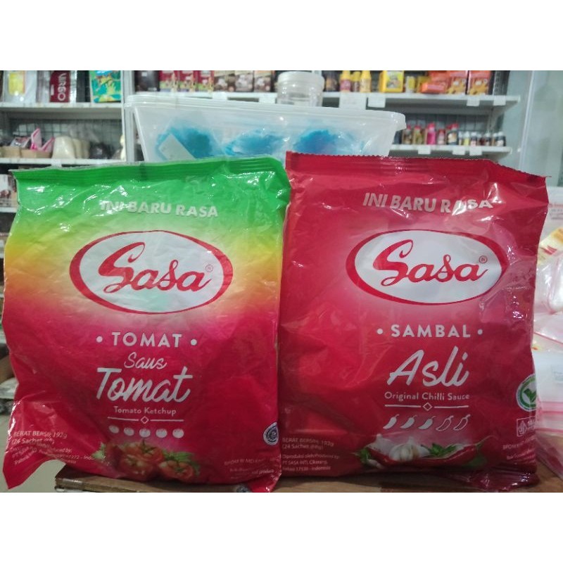 

Sasa Saus Tomat / Sasa Sambal Asli kemasan sachet