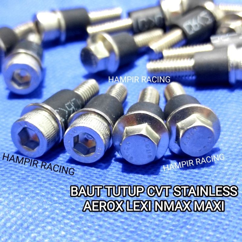 [PROMO] BAUT CVT AEEOX NMAX LEXI BAUT STAINLESS COVER CVT BAUT TUTUP COVER BAK CVT YAMAHA LEXI AEROX