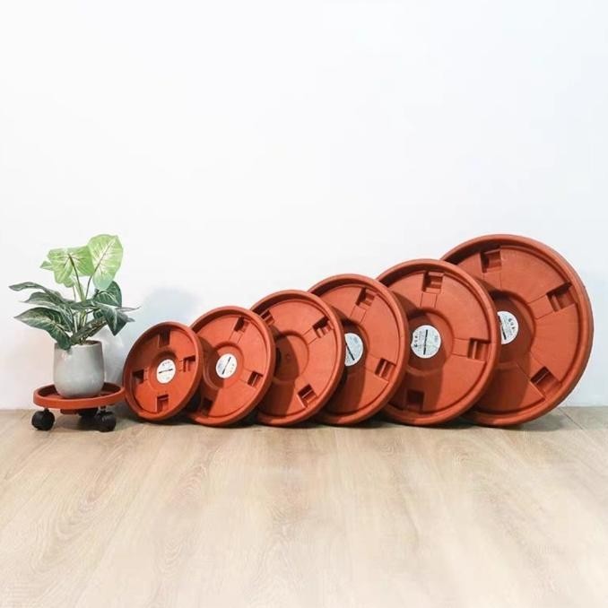 Jumbo Tempat Alas Tatakan Vas Pot Vase Roda Bunga Tanaman Tumbuhan