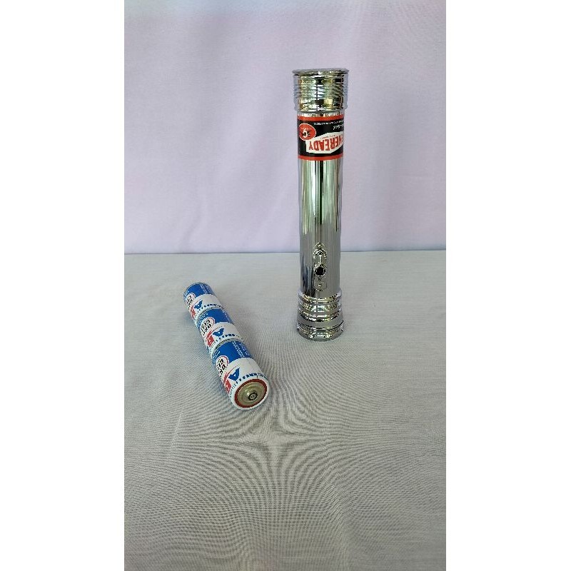 Senter EVEREADY NO 3774 Original Chrome Non Box, Langka Klasik Jadul Antik Legendaris