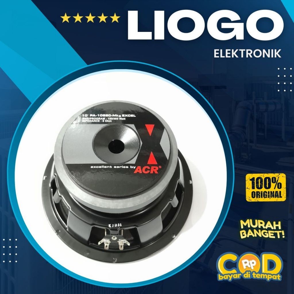 Speaker ACR 10 Inch ACR Excellent PA-10880 MK III ACR Fullrange 10 Inch Excellent PA-10880 MK