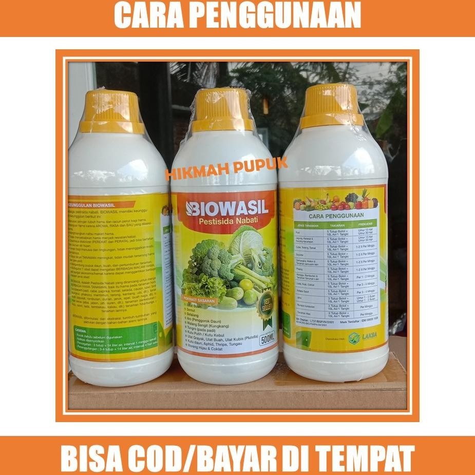 SPECIAL BISA BAYAR DI TEMPAT 500 ML BIOWASIL PESTISIDA HAMA CABE RAWIT, CABAI, Obat Hama Ulat Grayak