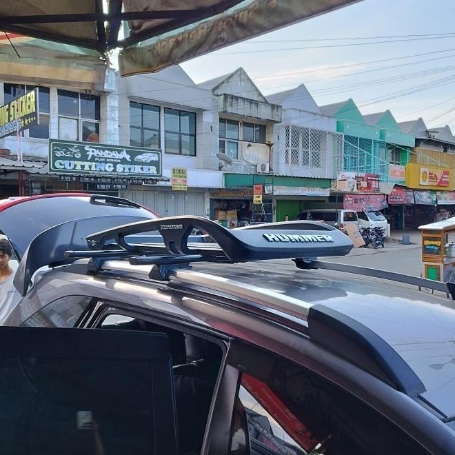 Roof Rack Atas Mobil Rush Lama Plastik Abs Hummer+Cros Bar Dan Pasang