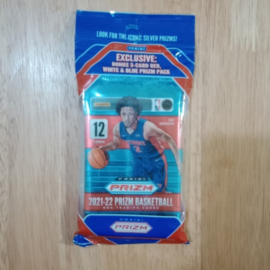 Kartu Basket NBA Prizm 2021-22 Cello Pack, 15 Kartu per Pack