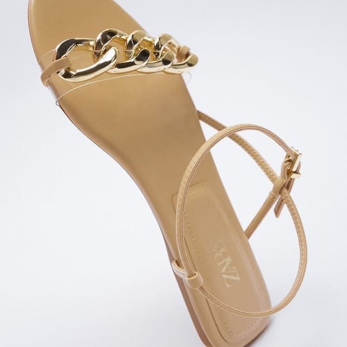 Sandal Wanita Zara Slingback Flats New Branded Original Import Fr344