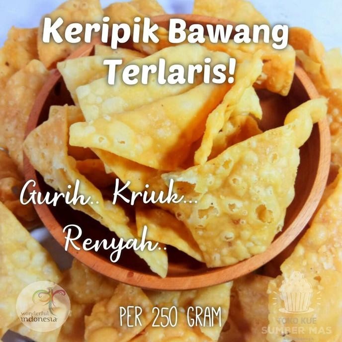 

POI KERIPIK BAWANG SPESIAL 500gr / CAMILAN KILOAN TERLARIS