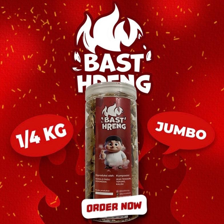 

POI MERAH 1/4 KG BASTHRENG PEDES ASIN DAUN JERUK TERLARIS