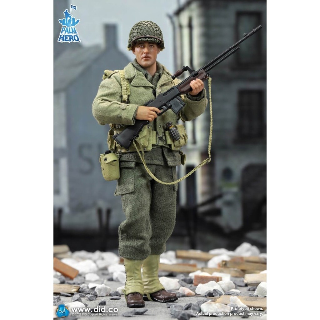 DID XA80012 1/12 Palm Hero Series WWII US Private First Class Reiben