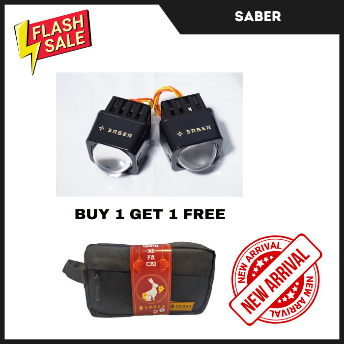 BARU LED PROJECTOR MOBIL LAMPU MINI PROJIE SABER SR1 ULTIMA MINI PROJIE LED