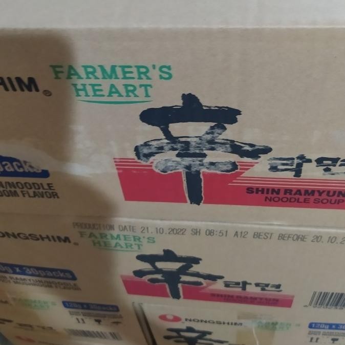 

Nongshim ramen mushroom 1 karton isi 30 pcs KM