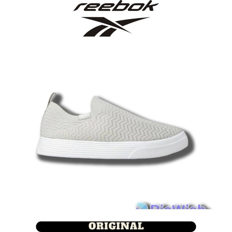 Sepatu Reebok Onlux Slip On Grey Women's ( 100033653 ) Original