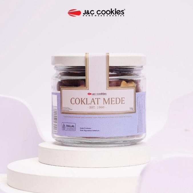 

New Sale Kue Kering Coklat Mede Jnc J&C Cookies Jar Kaca Stok Terbatas