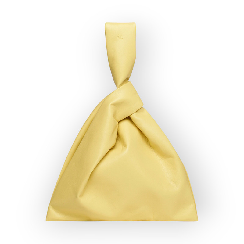 NANUSHKA JEN Clutch Bag in Yellow Okobor Alt-Leather