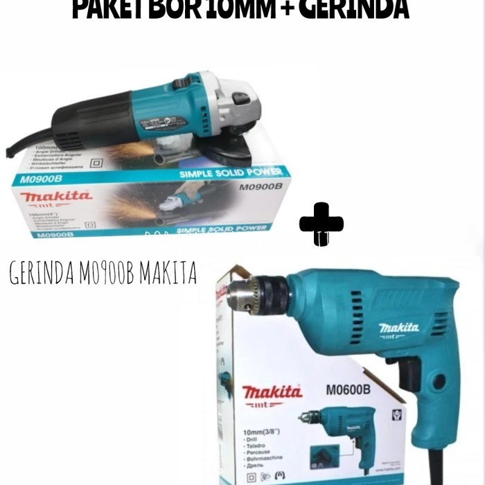 PAKET GERINDA +BOR 10MM MAKITA