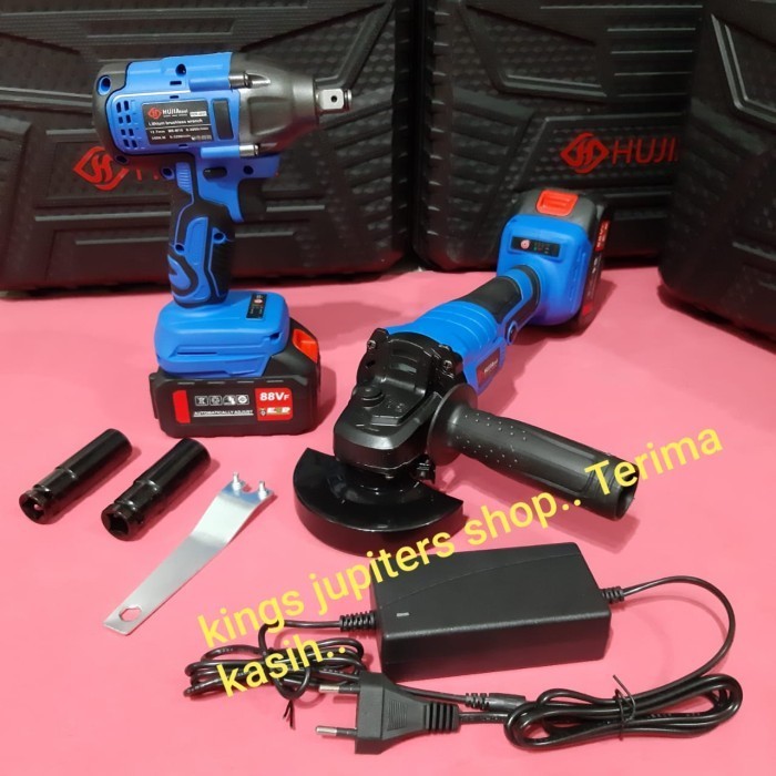 2 BATRE IMPACT WRENCH 500NM PRO 2421 1.2DR KUAT BUKA BAN MOBIL HUJIA