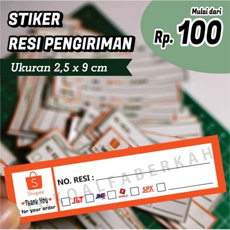 

[ 20PCS - BISA COD ] STIKER RESI LABEL PENGIRIMAN OLSHOP