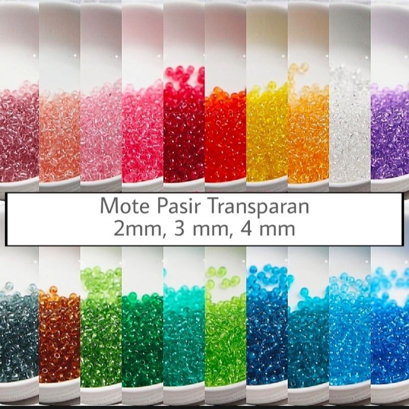 Mute Pasir Transparan 10gr Kualitas Premium Manik-Manik Pasir