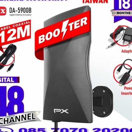 Berkualitas| PX DA5900B DA5900 ANTENA TV DIGITAL TV INDOOR OUTDOOR DA 5900 DA 5900B