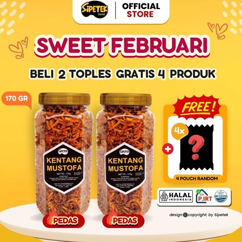 

POI (KHUSU LIVE) 2 TOPLES KENTANG FREE 2 POUCH RANDOM TERLARIS