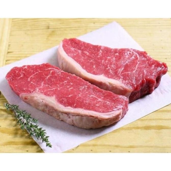 

DAGING SAPI SIRLOIN BEEF STEAK IMPORT 1KG PROMO TERBATAS AMALANOVY29