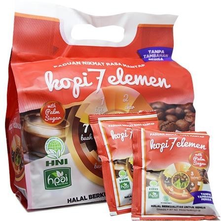 

Baru Kopi 7 Elemen HNI HPAI Kopi Sevel 20 sachet Kode Ql 118