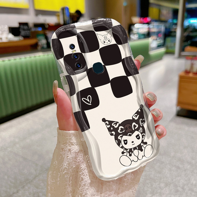 Casing Hp VIVO V15 VIVO V15 Pro VIVO V20 Pro VIVO S7 Case hitam dan putih pola Casing HP pelindung a