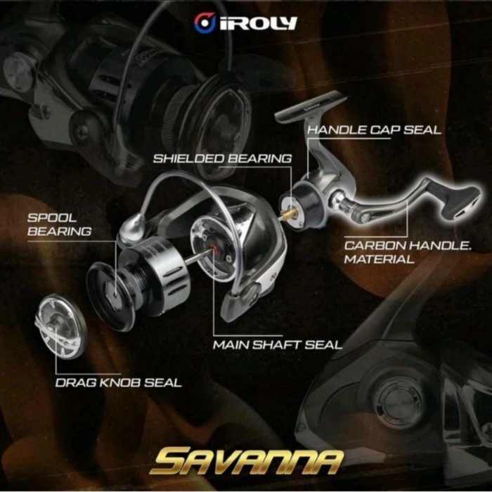 REEL IROLY SAVANNA 1000 "SW" POWER HANDLE