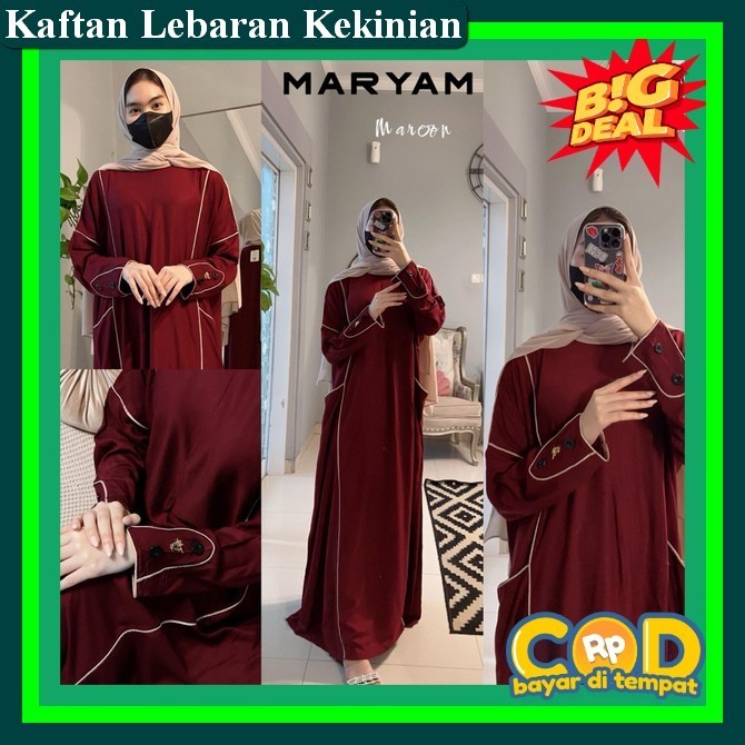 Driss Ress Khaftan Baju Muslim Perempuan Dewasa Bj Bsju Naju Kaftsn Motif Gamis Hari Raya 2024 Terba