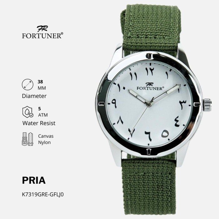 Jam Tangan Pria Kaligrafi Angka Arab Tahan Air Eman