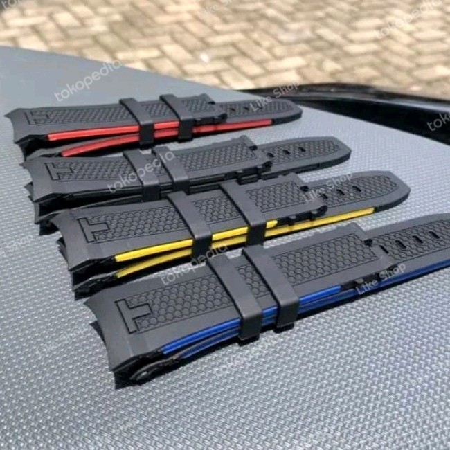 Tali strap jam tangan Tissot Tisot T curve 22mm 22 pria karet rubber