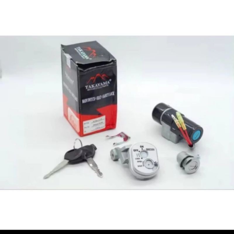 Kunci kontak Complete Supra X 125 (35010-KTM-850) + Kunci Sadel