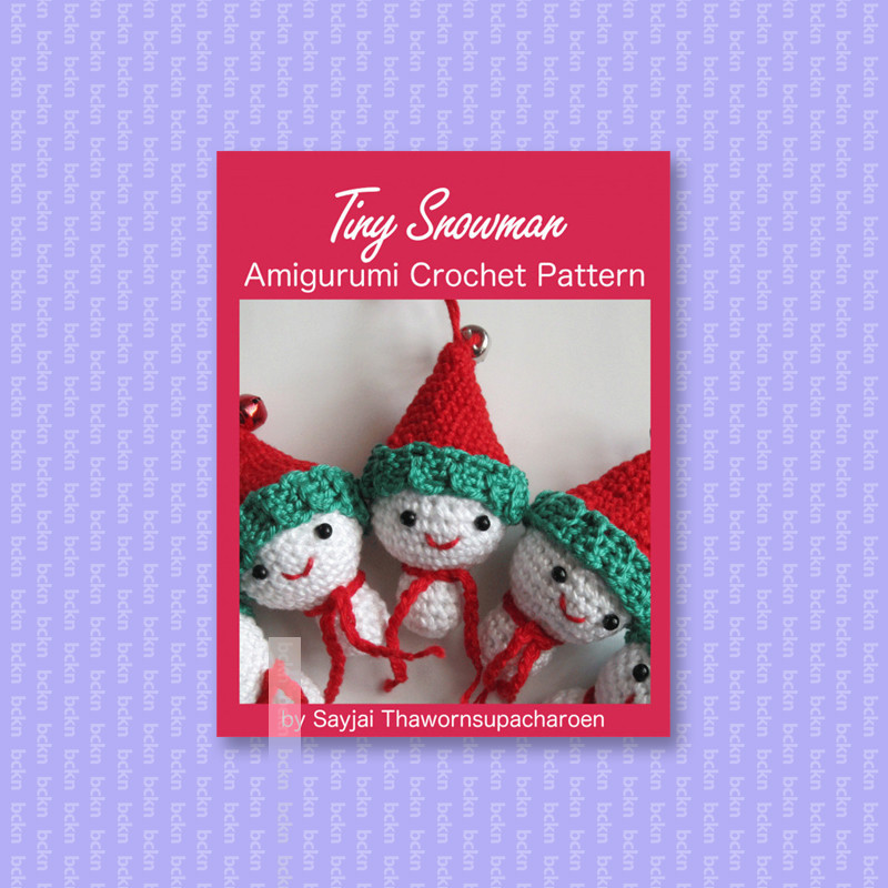 

Tiny Snowman Amigurumi Crochet Pattern - Sayjai Thawornsupacharoen