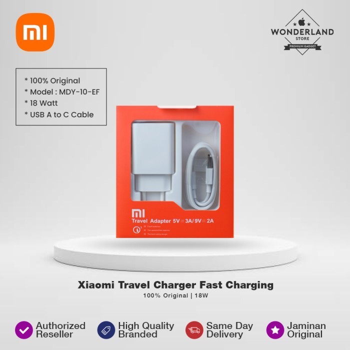 Travel Charger Xiaomi Original Output 2A - Wonderland Store Bandung