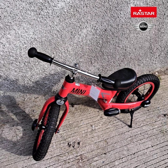 Mini Cooper 12" Kid Balance Bike - Rastar-Red - Sepeda Anak