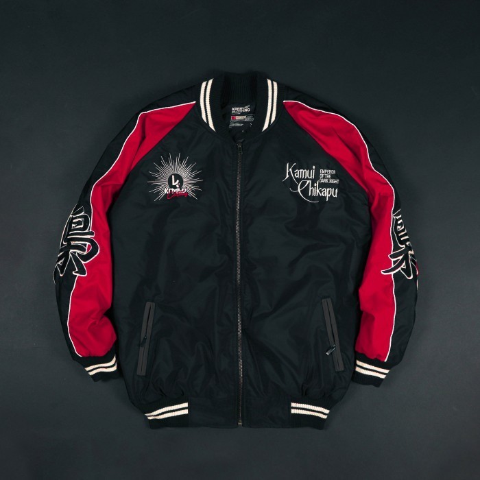 Kremlin Sukajan Bomber Jacket - Kamui ( Red-Black )