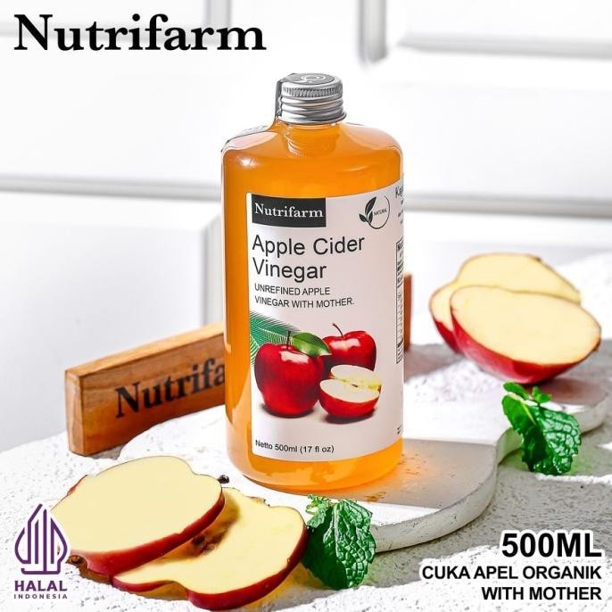 

Apple Cider Vinegar / Cuka Apel Organik form Nutrifarm 500 ml P19A