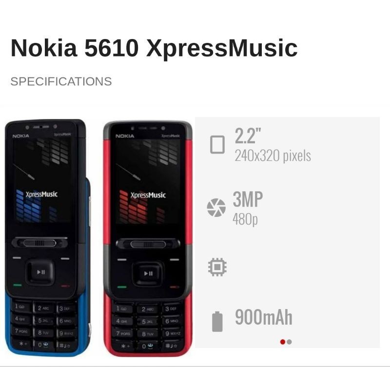 NOKIA 5610 XpressMusik hp jadul hp nostalgia 100% ORIGINAL