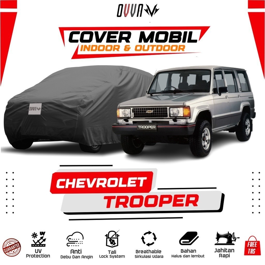 Cover Mobil Chevrolet Trooper All Type / Sarung Mobil Chevrolet Trooper Long / Body Cover Trooper Sh