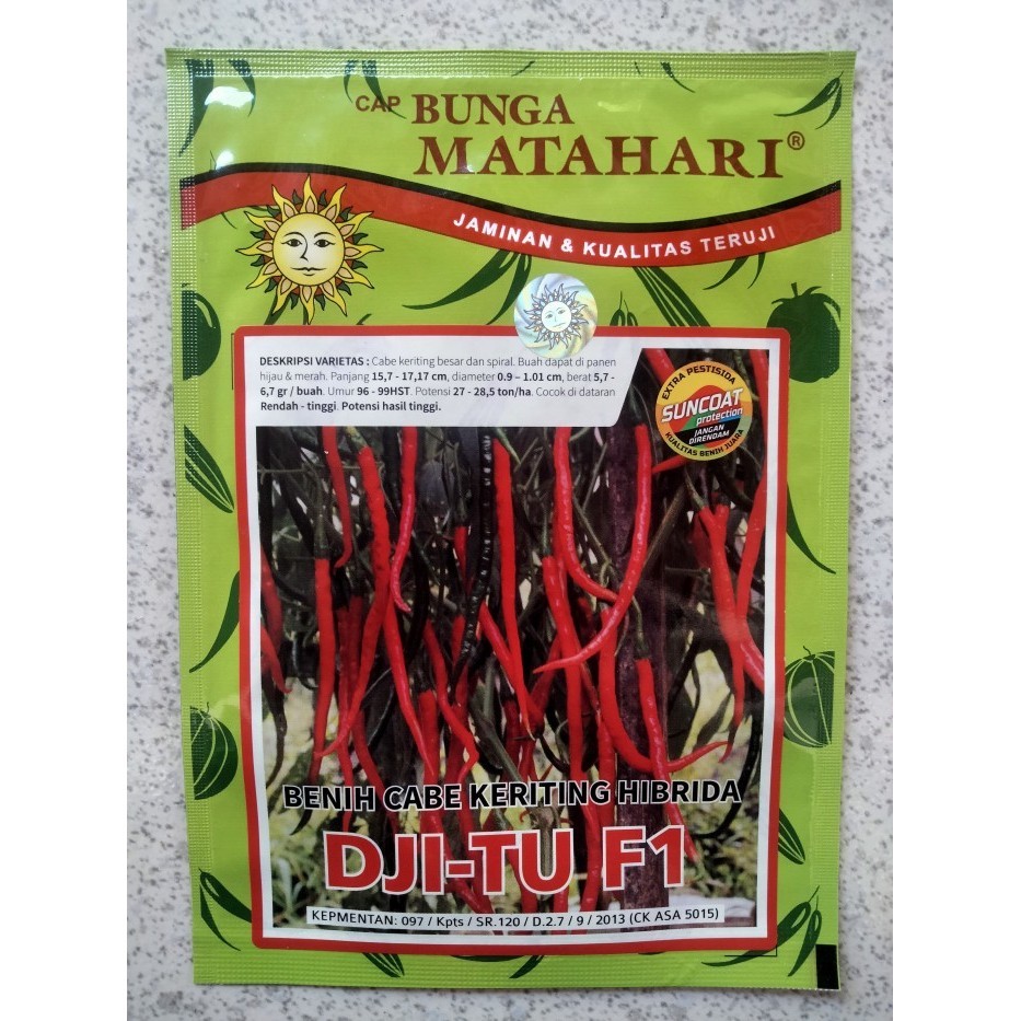 Benih Cabe Merah Keriting Dji-Tu F1 10Gr - Bibit Cabe Djitu - Cmk Jitu