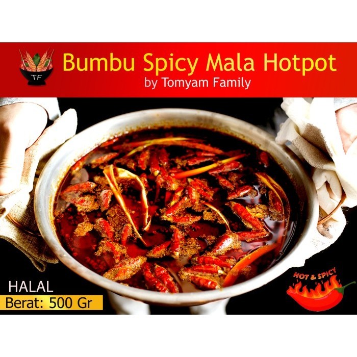 

Bumbu Hotpot Mala Steamboat Pedas 500 Gr Merk Tomyam Faly