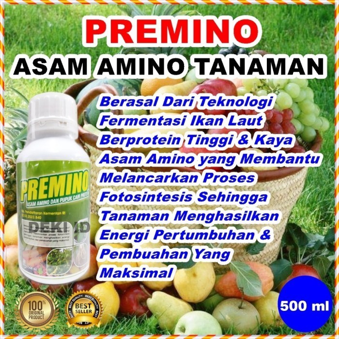 Premino 500 Ml Pupuk Asam Amino Tanaman Nutrisi Organik Cair Aminosan