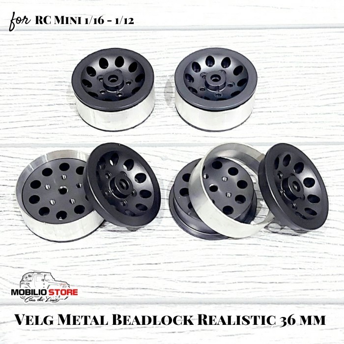 Velg Metal Beadlock Ban Soft Rubber Tire Wheel Set Roda Rc Mini Mn Wpl