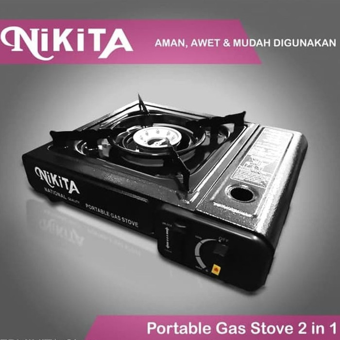 Nikita Kompor Gas Stove Portable 2in1 / Travel Camping Mini Kaleng LPG