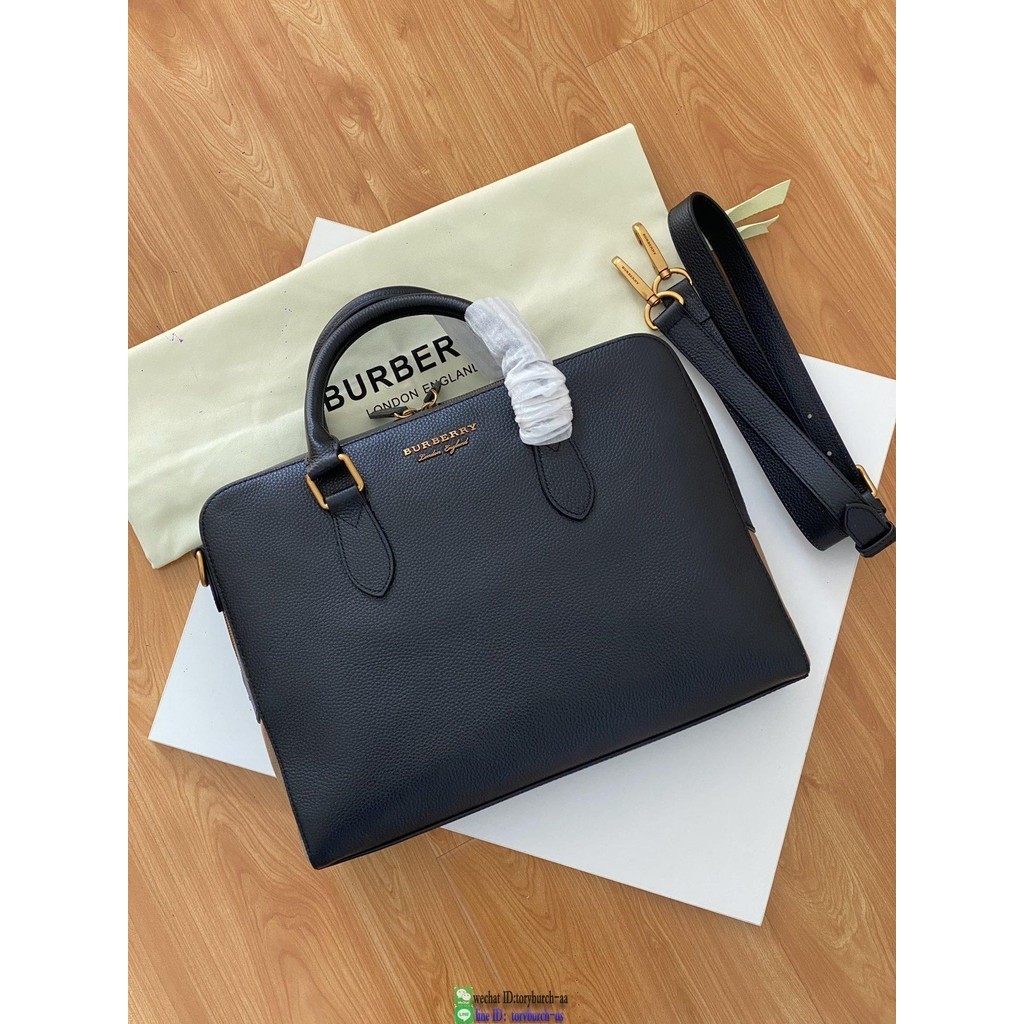 Burberry men's A4 document handbag business briefcase large laptop notebok handbag