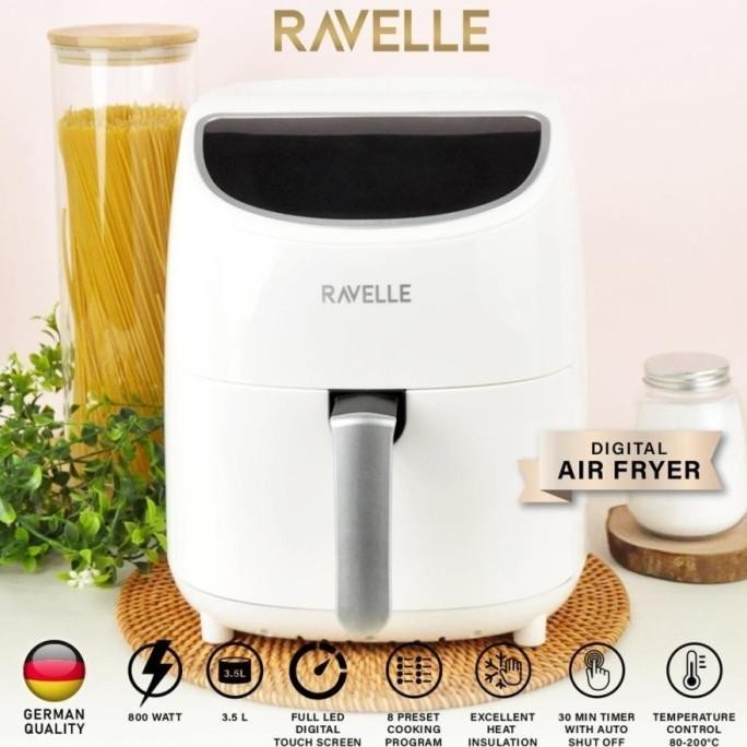[READY] AIR FRYER RAVELLE DIGITAL LOW WATT 3.5L RAF 350 MASAK TANPA EGAALICE15