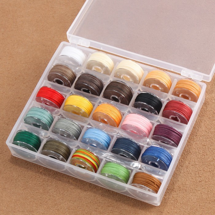 

Hand stitch wax thread benang jahit kulit 25pcs/box